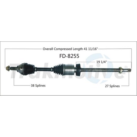 Surtrack Axle Cv Axle Shaft, Fd-8255 FD-8255